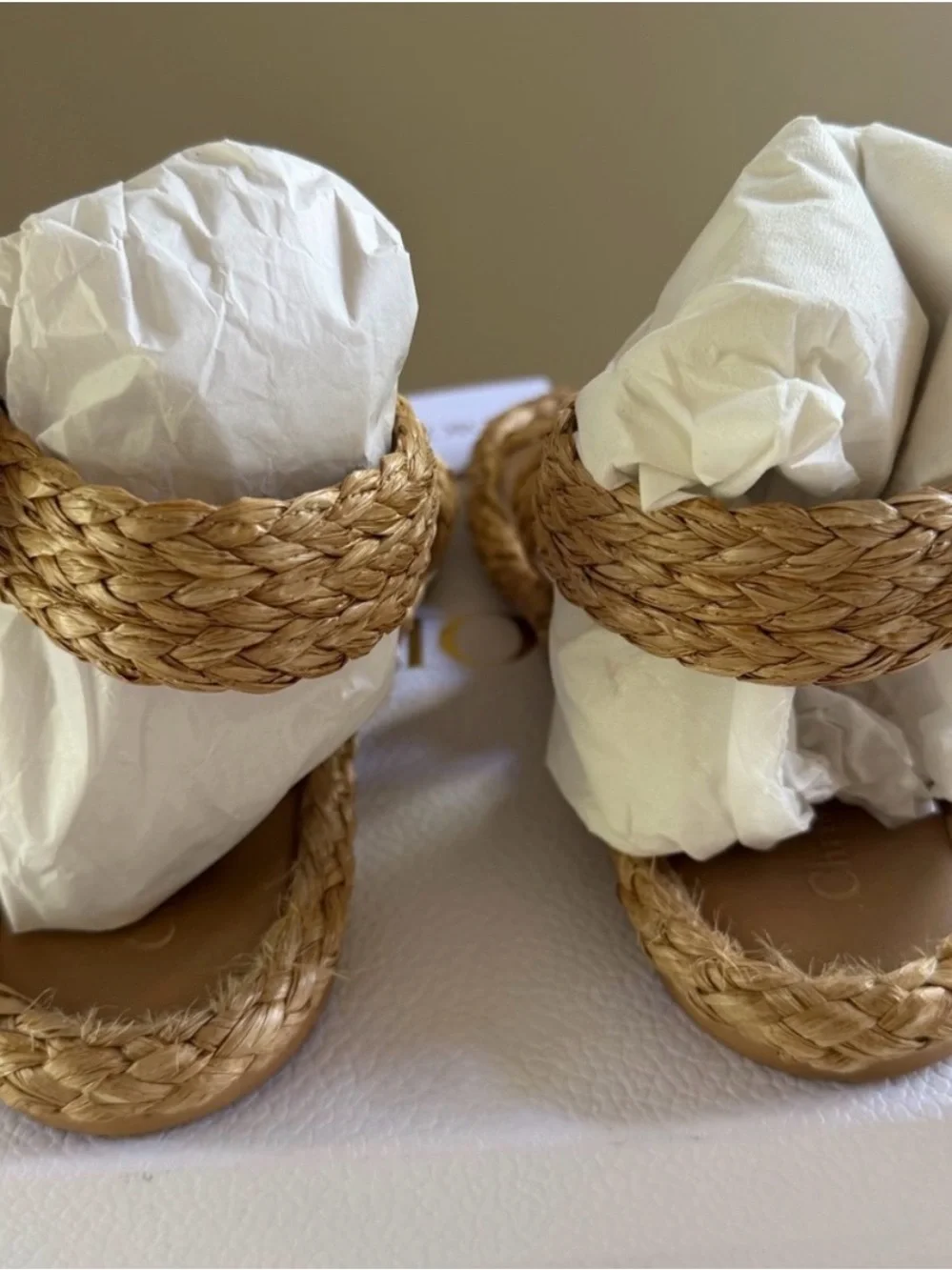Dior Woven Ocean Flat Thong Sandals in beige Raffia Size 38